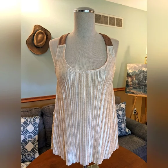 Weavers Tank top shimmer GOLD - Picture 1 of 7